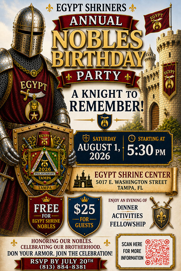 Protected: Egypt Shriners Annual Nobles Birthday Party